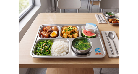 Khay suất ăn công nghiệp 5 ngăn